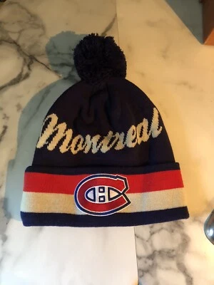 Montreal Canadiens CCM NHL Logo Tejido Hockey Invierno Sombrero Foto 1 de 4