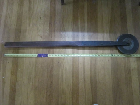 VINTAGE Lawn Sidewalk Edger Antique Garden Tool Or Giant Pizza Cutter Prop Cover