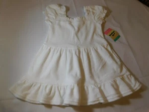 Osh Kosh B'Gosh Youth Girl's Swim Beach Cover Up Terry Cloth Size 4 White NWT - Picture 1 of 3