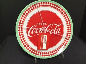 Drink Coca Cola Coke Melamine Dinner Plates 4 qty Red White Green 10.5" NEW - Picture 1 of 4