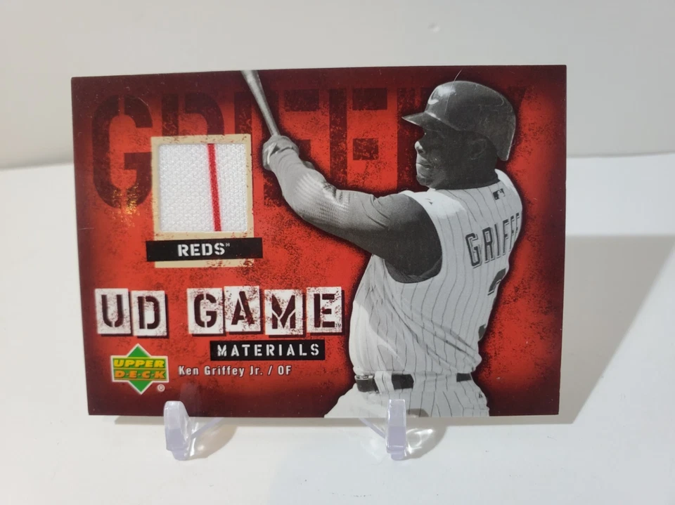 2006 Upper Deck UD Game Materials UD-KG Ken Griffey Jr. Reds Jersey Relic Card - Image 1 of 2