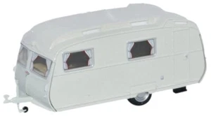 Wohnwagen / Camper Trailer Carlight Continental Caravan - grey - Oxford 1:76 - Bild 1 von 6