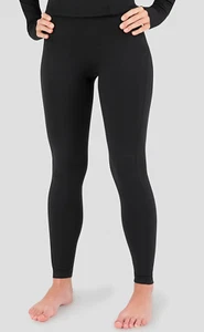 Terramar Women's 2.0 Cloud Nine Midweight Performance Baselayer Leggings - Black - Picture 1 of 3