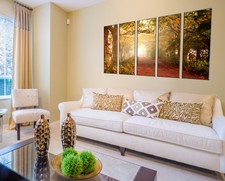 Peaceful Country Pathway – 5 Piece Country Wall Art – Sunset Canvas Wall Art