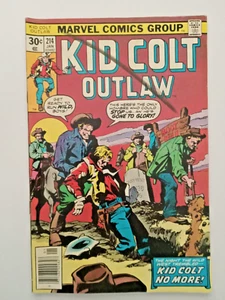 Marvel WESTERN Comics   KID COLT OUTLAW #214     VG - Picture 1 of 3