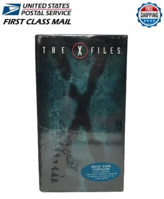 Vintage The X Files VHS Set Brand New Sealed 1997 W/ Collector Cards - Image 1 of 4