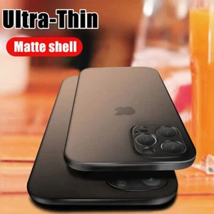 Ultra Thin Matte Case For iPhone - Plus Hard PC Shockproof Cases - Picture 1 of 11