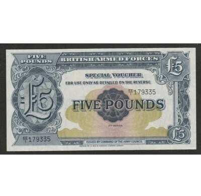 Great Britain 5 Pounds Undated (1958) KM:M23 UNC EE/1 179335 - Image 1 of 2