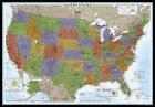 United States Decorator, Enlarged &, Tubed: Wall Maps U.S. By National Geographi