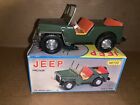 Vintage Tin/Metal Jeep Friction Toy MF722 With Box