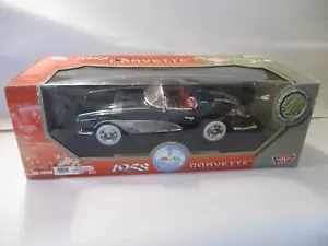 MOTOR MAX 1958 CHEVY CORVETTE CONVERTIBLE 1:18 SCALE - Picture 1 of 5