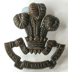 WW2 South Lancashire Regiment prince Of Wale's Volunteers Officers Collar Badge 