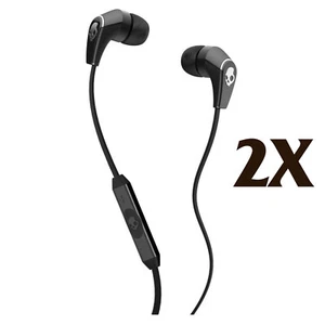 2X Skullcandy 50/50 In Ear Bud with In-Line Microphone and Control Switch/Volume - Picture 1 of 2