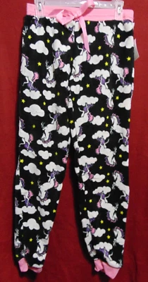 Дамы размер L единороги Sleepwear гостиной брюки плюшевый микрофлис новый с ярлыками! - Изображение 1 из 4