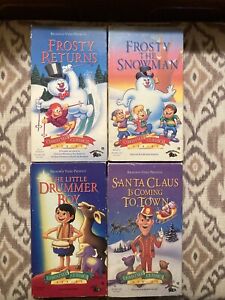 Christmas Classics Series VHS Lot Frosty Snowman Drummer Boy Santa Clause