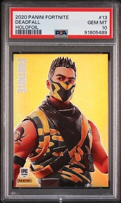 2020 Panini Fortnite Deadfall Holofoil #13 Series 2 Card PSA 10 GEM MT Low Pop 2 - Image 1 of 2