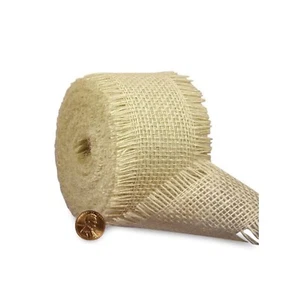Ragged Edge Burlap Ribbon - Off White - 1 1/2in. x 10 Yds (pm4855601) - Picture 1 of 1
