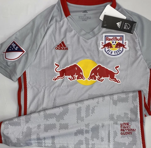 Adidas New York Redbulls Jersey Home Shirt MLS Soccer DP4798 Women Sz M NWT Cover