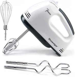 Handmixer Electric Handheld - 7 Speed Portable Kitchen Mixer Electric with 5 Sta - Picture 1 of 12