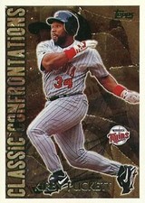 1996 Topps Classic Confrontations #CC4 Kirby Puckett Minnesota Twins HOF
