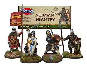 Victrix Warriors Of The Dark Ages 28mm Plastic Norman Infantry Models - VXDA004 - Picture 1 of 24
