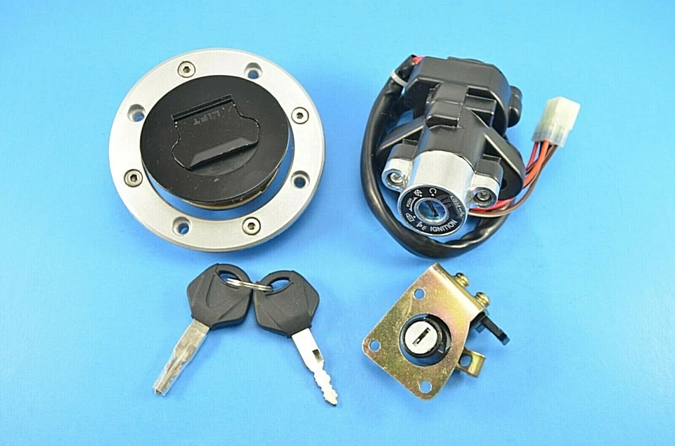 Interruptor de encendido asiento tapa de gas llave de bloqueo apta para Suzuki SV650 1999-2007 Foto 1 de 1