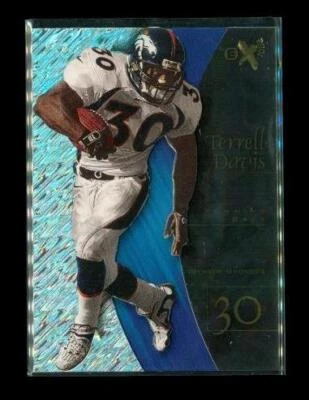 Vintage 1998 SKYBOX EX2001 Holo Window Football Card #13 TERRELL DAVIS Broncos - Image 1 of 2