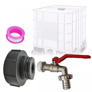 IBC Adapter mit Kugelhahn 3/4" Regenwasser 1000l Container Wassertank Kanister - Bild 1 von 6