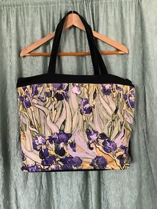 BOLSO GRANDE GALLERIA VINCENT VAN GOGH PINTURA FLOR IRIS BOLSO DE MANO - Imagen 1 de 7