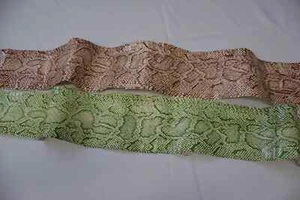 Genuine snakeskins, Real snake leather hide, thin and natural shine - Picture 1 of 11