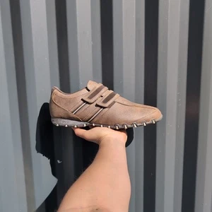 *RARE* UK 10 - Patrick City Brown Strap Mens Vintage Trainers Casuals 80s - Picture 1 of 13