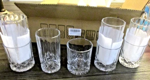 Glass Bar Glasses/Drink/High Ball and Low Ball Etc Glasses Set 8 New In Box - Picture 1 of 8