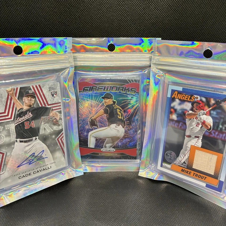 MLB Baseball MYSTERY Pack!  9x Cards - ALL CARDS AUTOS/RELICS/#'D ! See Details! - Image 1 of 3