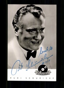 Rudi Schuricke Autogrammkarte Original Signiert # BC 227778 - Bild 1 von 2