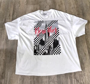 Popular Poison T Shirt Mens Size 5XL New York Theme  White 100% Cotton NWT - Picture 1 of 6