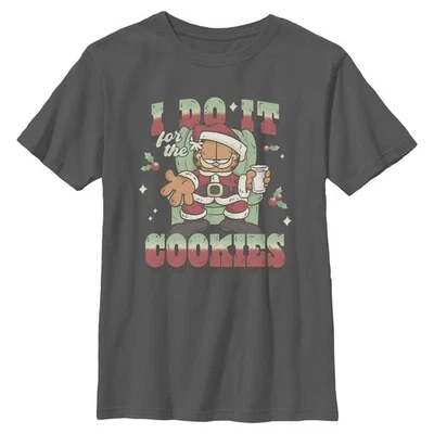 Boy's Garfield I Do It For The Cookies T-Shirt - Image 1 of 4