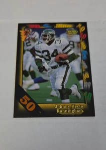 1991 Wild Card  Johnny Hector #13 50 Stripe Jets - Picture 1 of 1