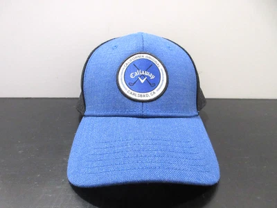 Gorra Callaway Gorra Snap Back Azul Negro Logo Golf Golfista Camionero Malla Para Hombres Foto 1 de 4