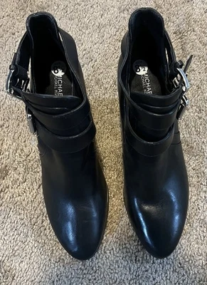 Botín de Oficina Michale Kors Cuero Negro Walden Hebilla Nuevo Talla 8.5 Nuevo Foto 1 de 3