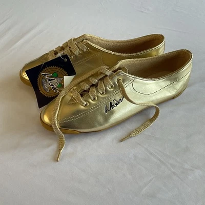 L.A. Gear Womens Shoes Sz 6.5 Vintage Mylar Gold 90’s Shiny Comfort Sneaker - Image 1 of 4