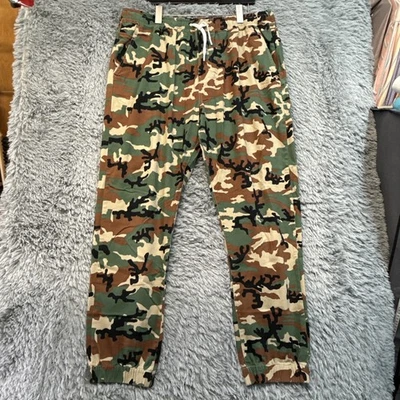 LRG 提升研究组迷彩裤子/慢跑裤男式 XXL 2XL 全新无标签 — 第 1/4 张图片