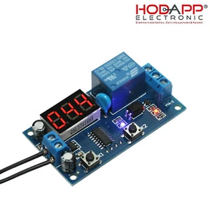 DC 12 V Digital Zeit Taktgeber Relais 0,1sec-999min Trigger 230V 10A Multifunkti - Bild 1 von 2