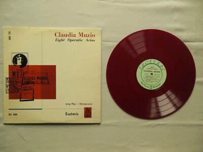 CLAUDIA MUNZIO - Eight Operatic Arias on Esoteric ES 500- Early RED Vinyl in NM - Image 1 of 4