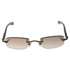 Chrome Hearts Velvedere Ebony Wood Sunglasses Brown Degree B Color Store  _89887