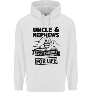Uncle & Nephews Best Friends Day Funny Childrens Kids Hoodie - Picture 1 of 35