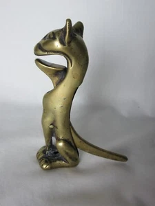Brass Cat Nutcracker Vintage Antique - Picture 1 of 12