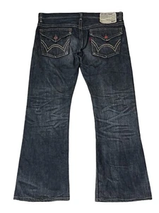 FLAREš„VINTAGE EDWIN 503 FLARE BLUE TRIP MADE IN JAPAN JEANS/Size 36ā - Picture 1 of 23