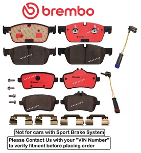 Front Rear Brake Pad OES Ceramic +Sensor for Mercedes GL350 GL450 GLE400 GLS550 - Picture 1 of 1