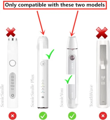 10Pcs Toothbrush Heads Only for Silk'n SonicYou / SonicSmilePLUS GUN10 - Image 1 of 2