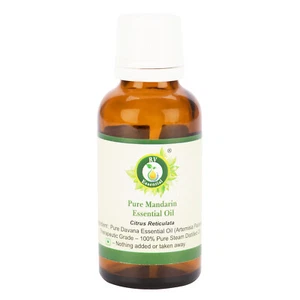 Pure Mandarin Essential Oil Citrus Reticulata Distilled Uncut Natural For Skin - Picture 1 of 30